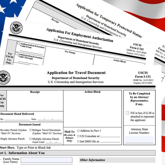 Preparación trámite de Status de Protección Temporal (TPS), Autorización de empleo y Permiso de Viaje